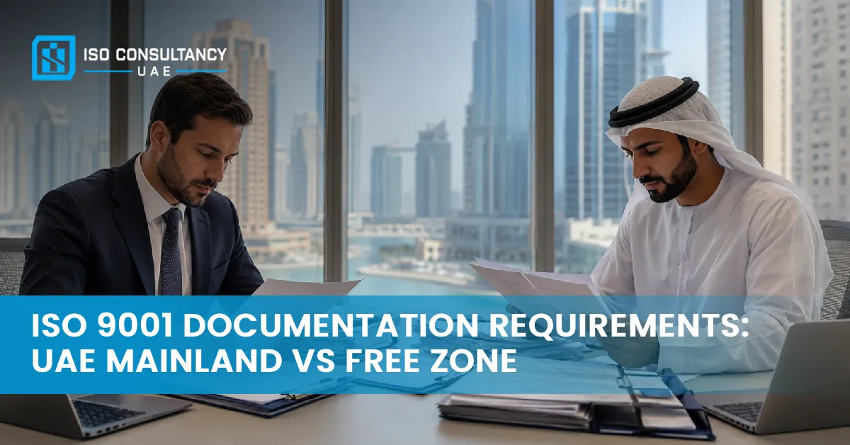 ISO 9001 documentation requirements UAE