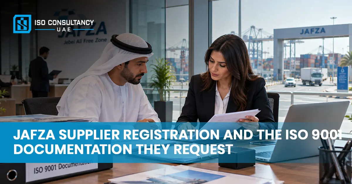 jafza supplier registration iso